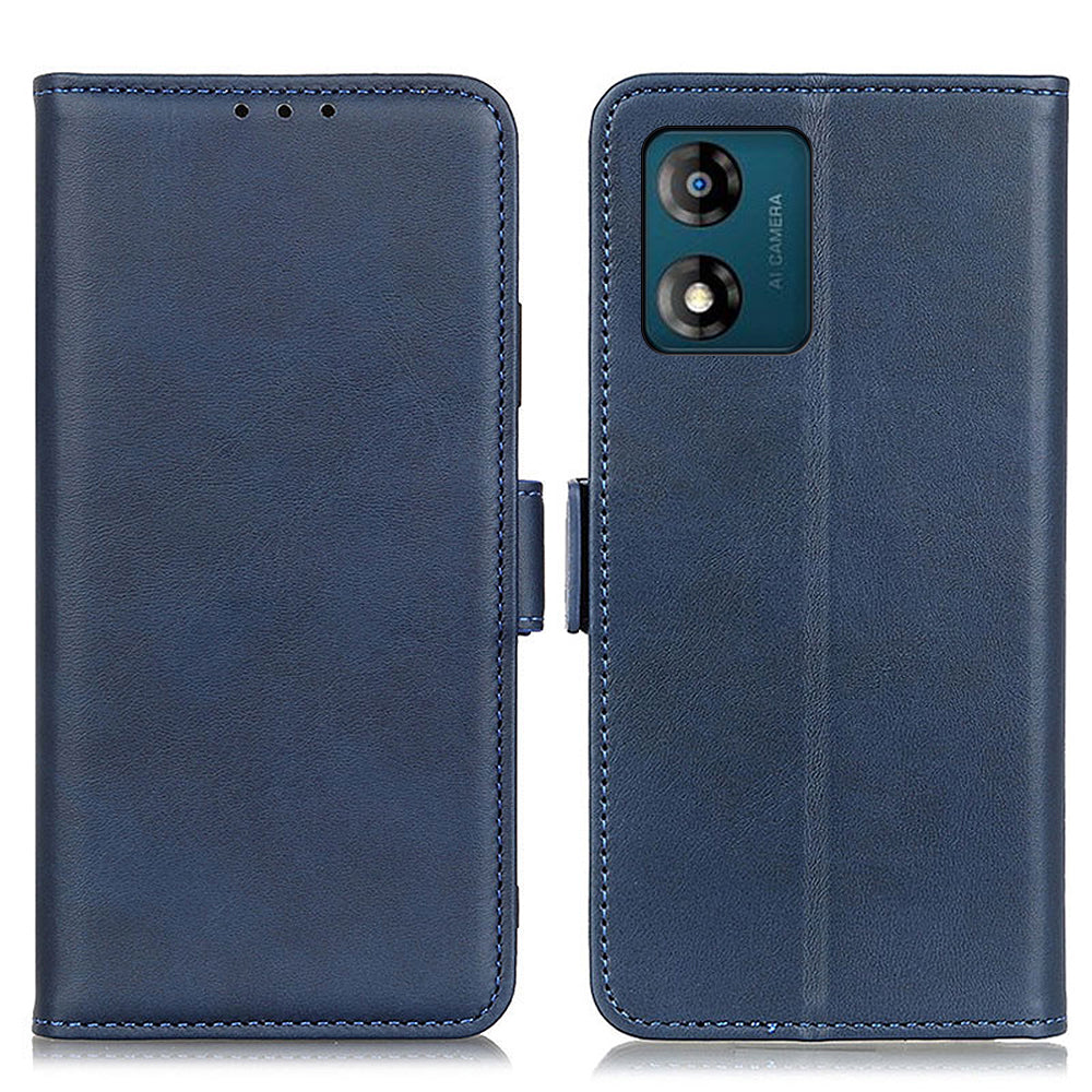 For Motorola Moto E13 4G Phone Cover Cowhide Texture PU Leather Stand Wallet Case For Motorola Moto E13 4G Phone Cover Cowhide Texture PU Leather Stand Wallet Case